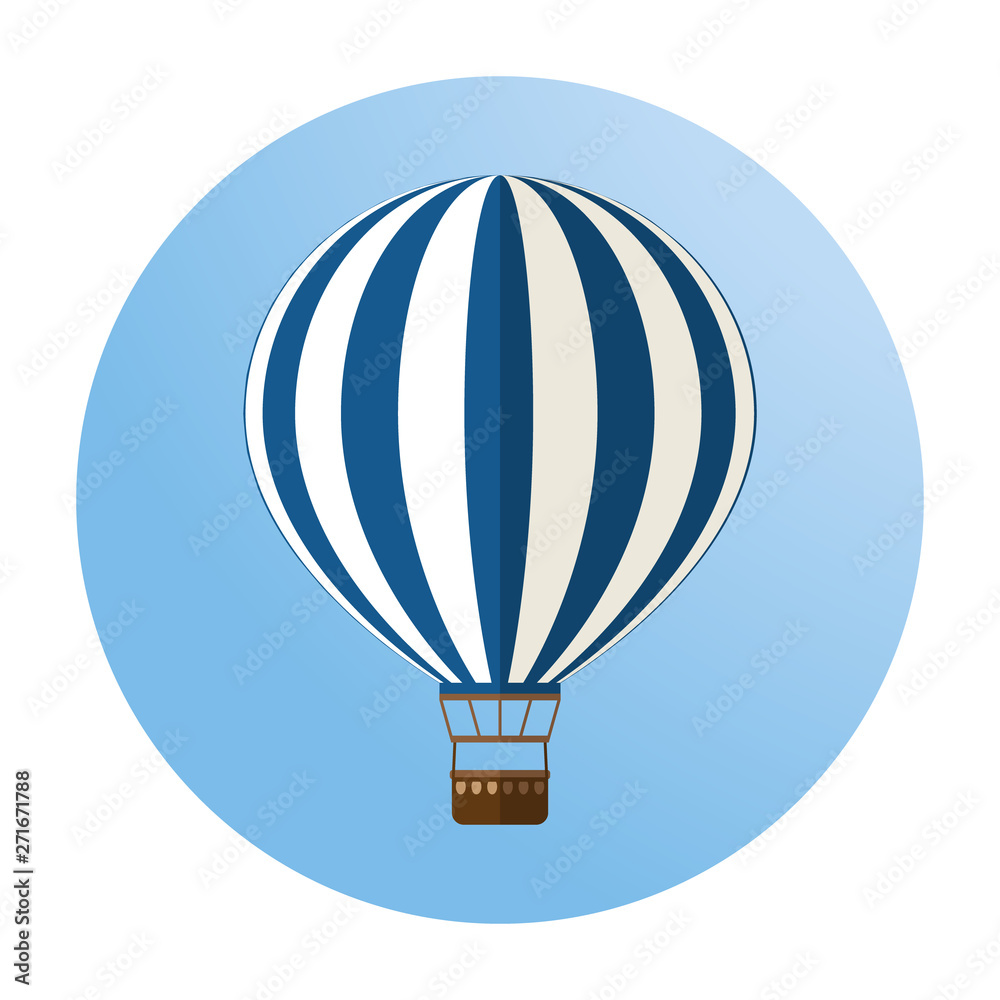 Naklejka premium Hot air balloon