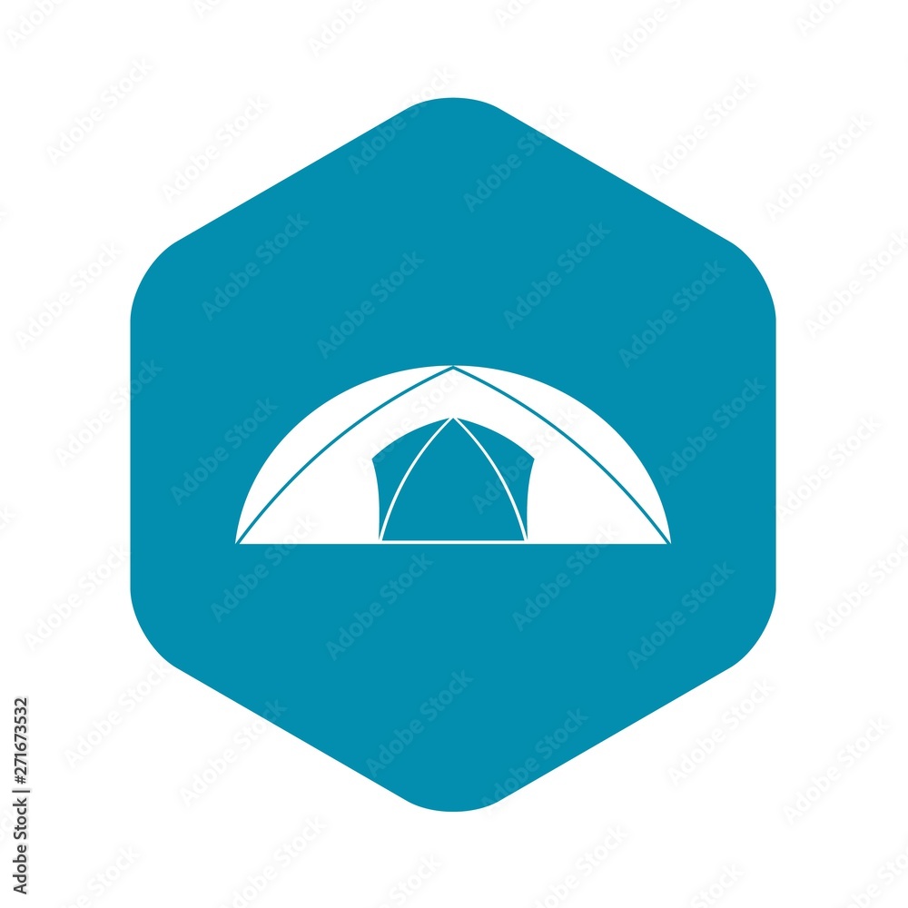 Dome tent for camping icon. Simple illustration of dome tent for camping vector icon for web Dome tent for camping icon. Simple illustration of dome tent for camping vector icon for web