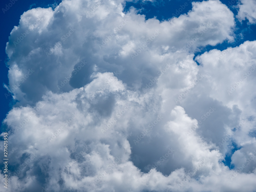 Image of blue sky abstract and fluffy white cloud during the daytime Image of blue sky abstract and fluffy white cloud during the daytime