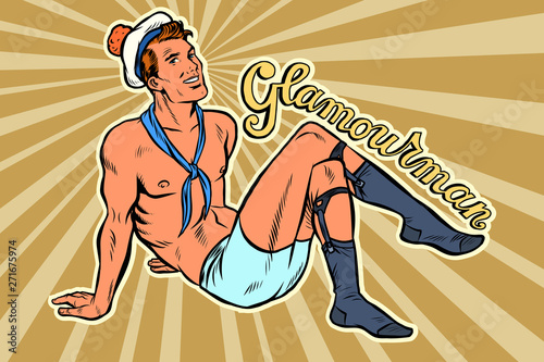 sexy pinup sailor man