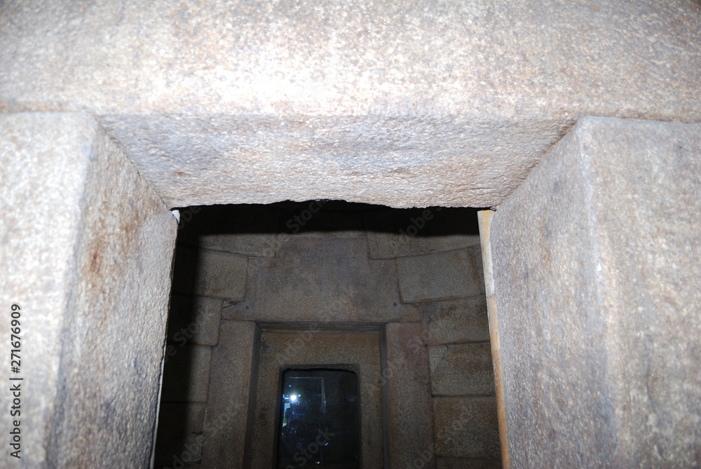 Obraz premium Kazanlak, Bulgaria - May 29, 2018 : Ancient Thracian royal tomb of Seuthes III, Golyama Kosmatka is a Thracian hill. It's in the Rose Valley around Kazanlak (UNESCO World Heritage Site)