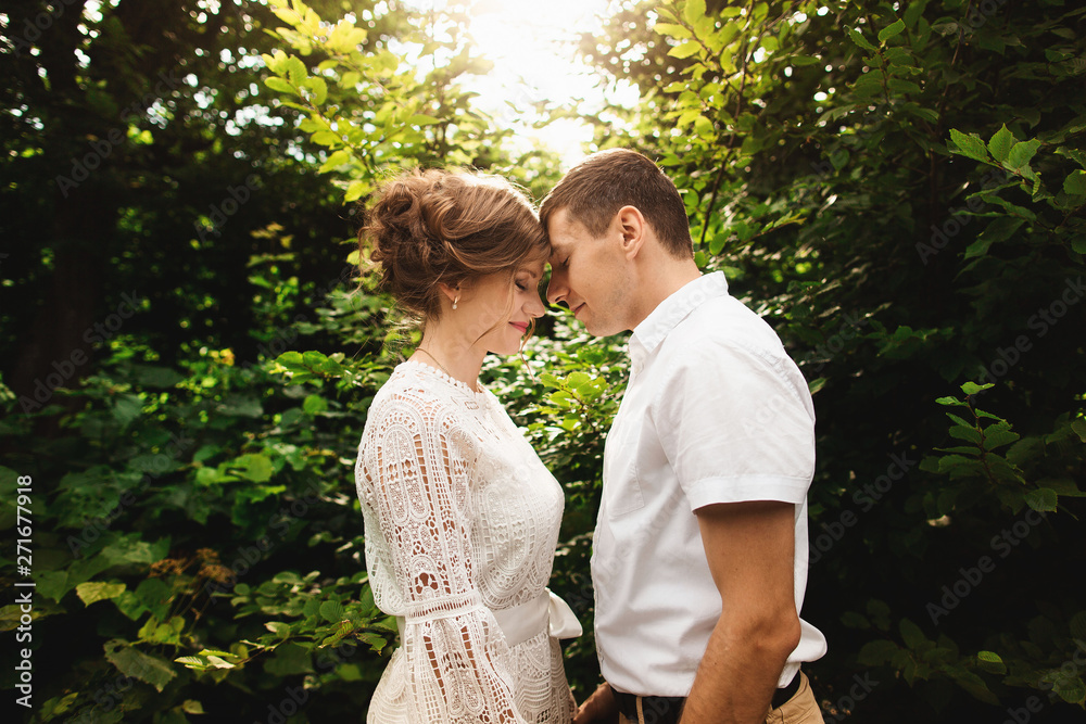 Portrait of a happy young couple enjoying a day in the park together