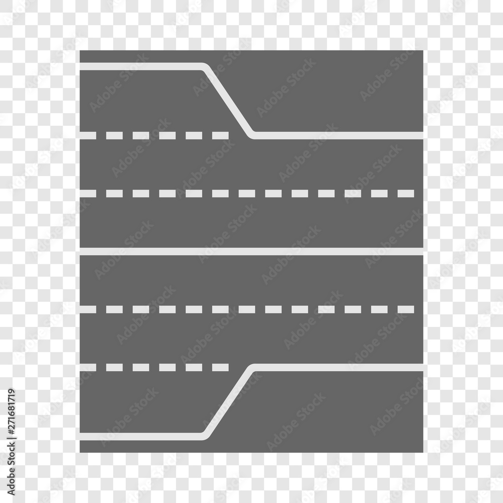 Asphalt road icon. Cartoon illustration of road element vector icon for web design Asphalt road icon. Cartoon illustration of road element vector icon for web design