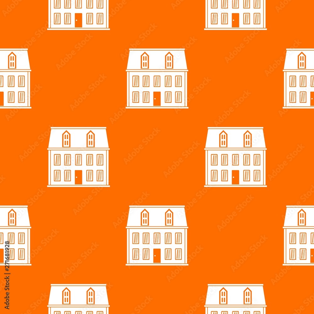Fototapeta premium house pattern vector orange for any web design best