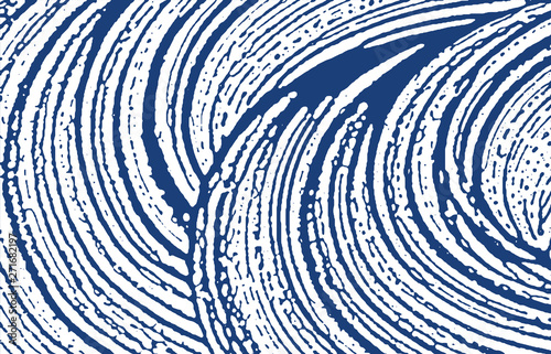 Grunge texture. Distress indigo rough trace. Emine