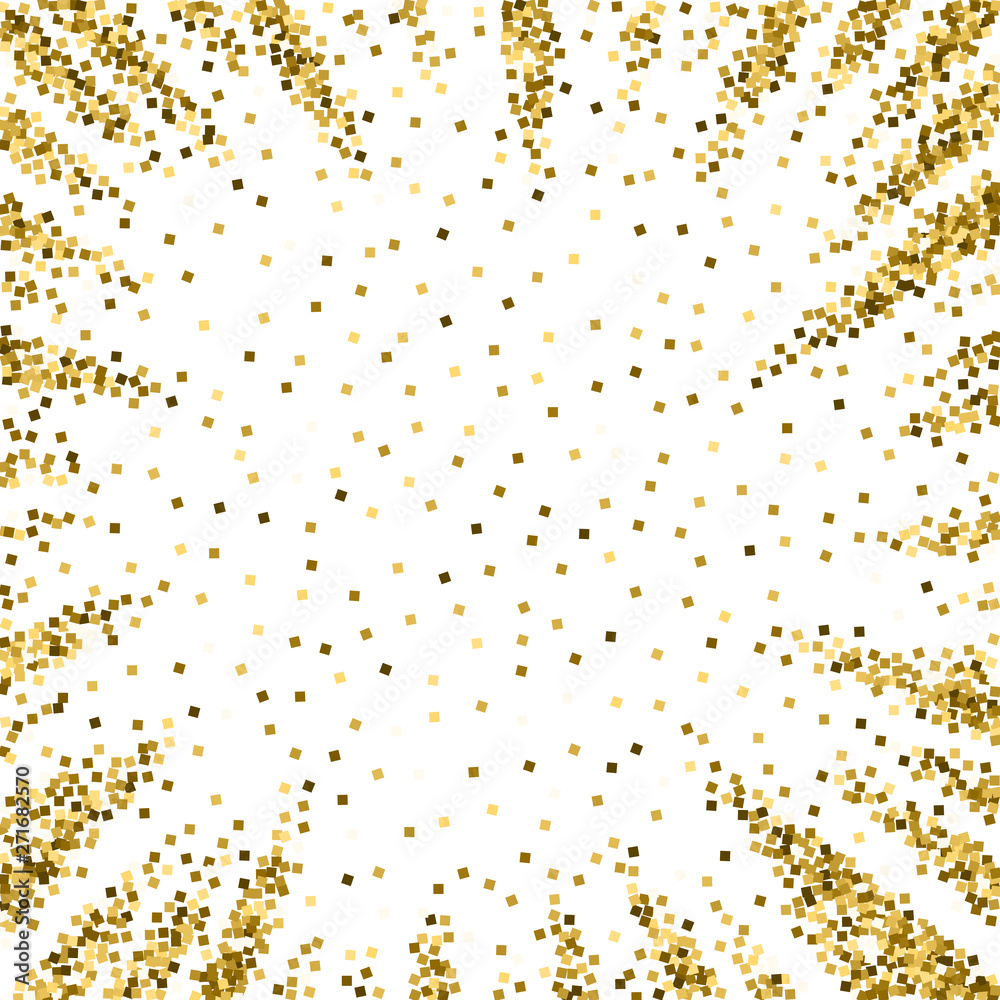 Gold glitter luxury sparkling confetti. Scattered 