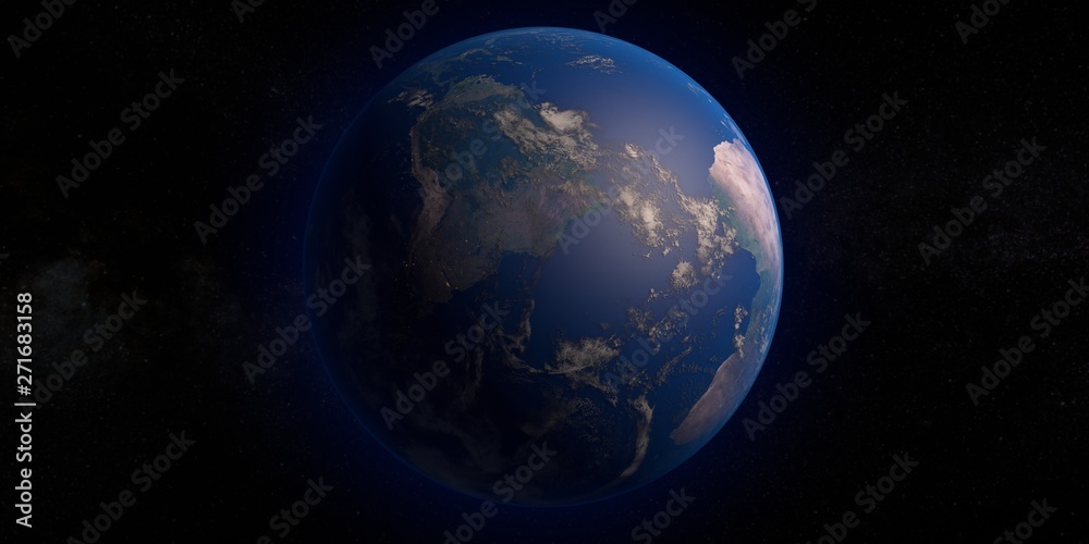 Picture of Earth Planet in space