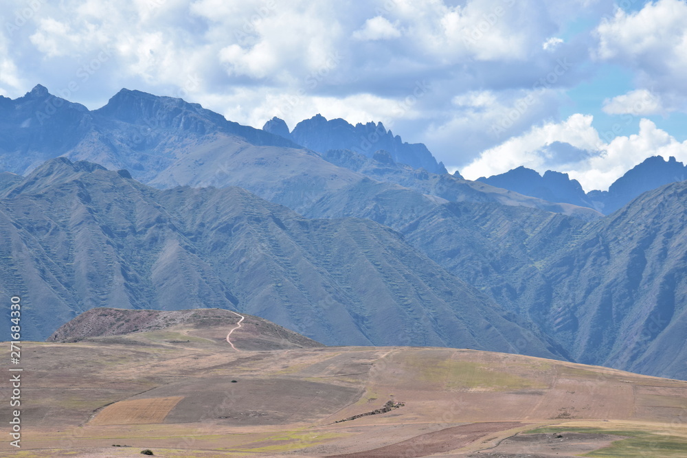 custom made wallpaper toronto digitalLandscape above the Sacred Valley in Peru.