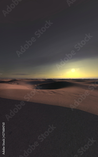 Imagens do pôr do sol no deserto