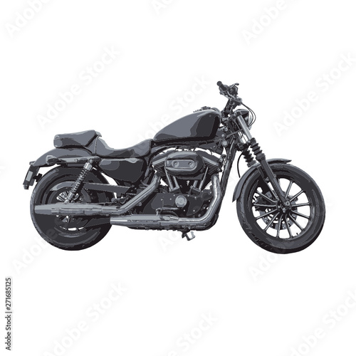 Black motorbike vector © LUMA
