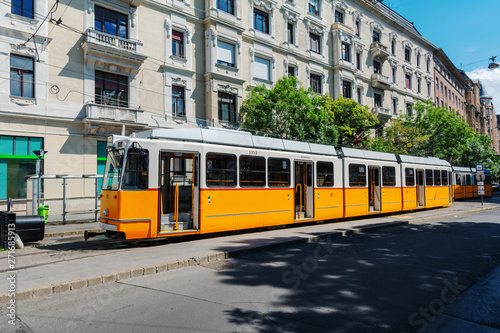 a tram in budapest hungary © rtype