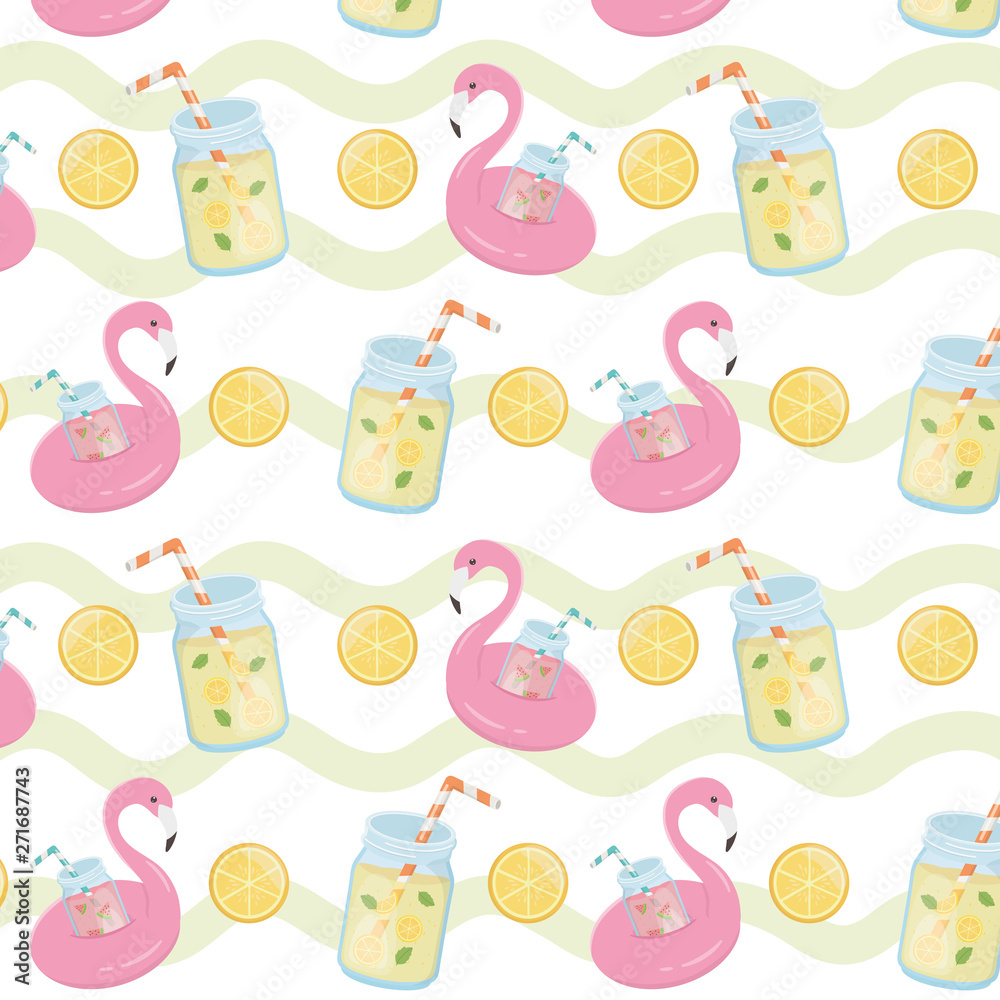 summer holiday poster pattern background
