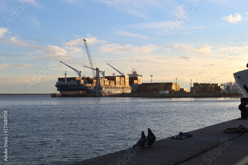 ship in the sea