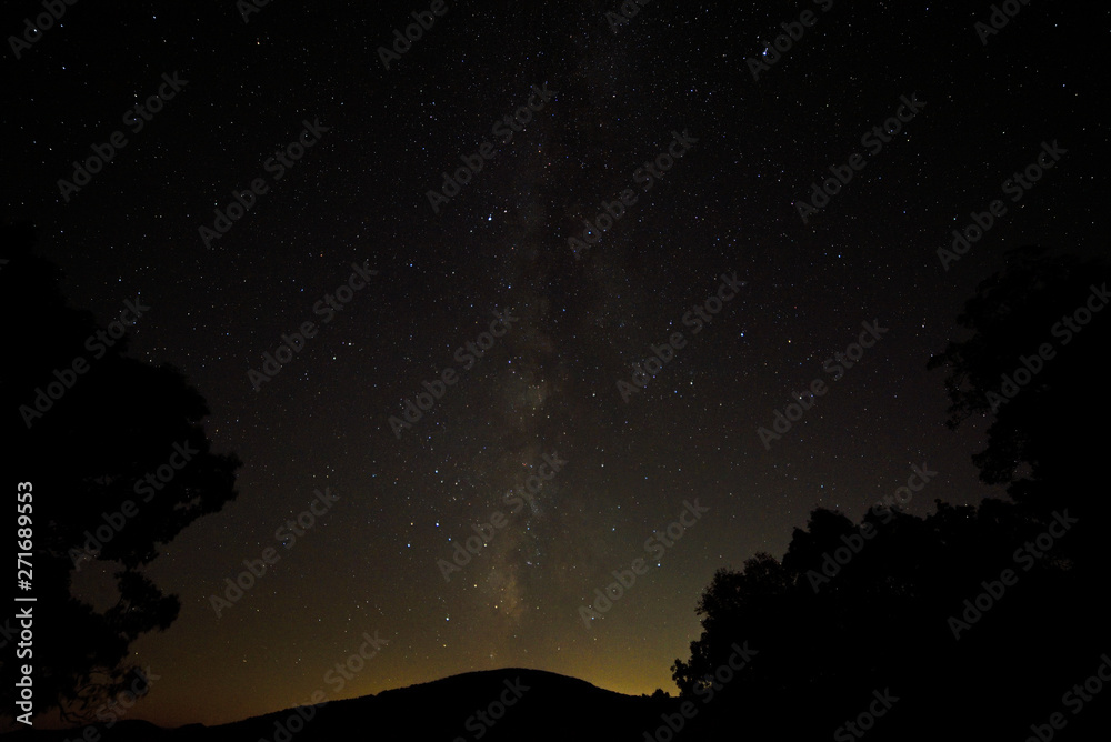 Night sky from Skyline Drive, Shenandoah National park, Virginia Night sky from Skyline Drive, Shenandoah National park, Virginia