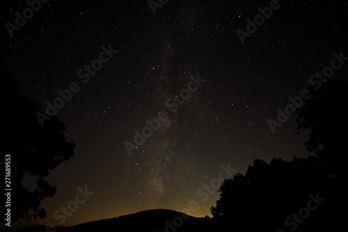 Night sky from Skyline Drive, Shenandoah National park, Virginia