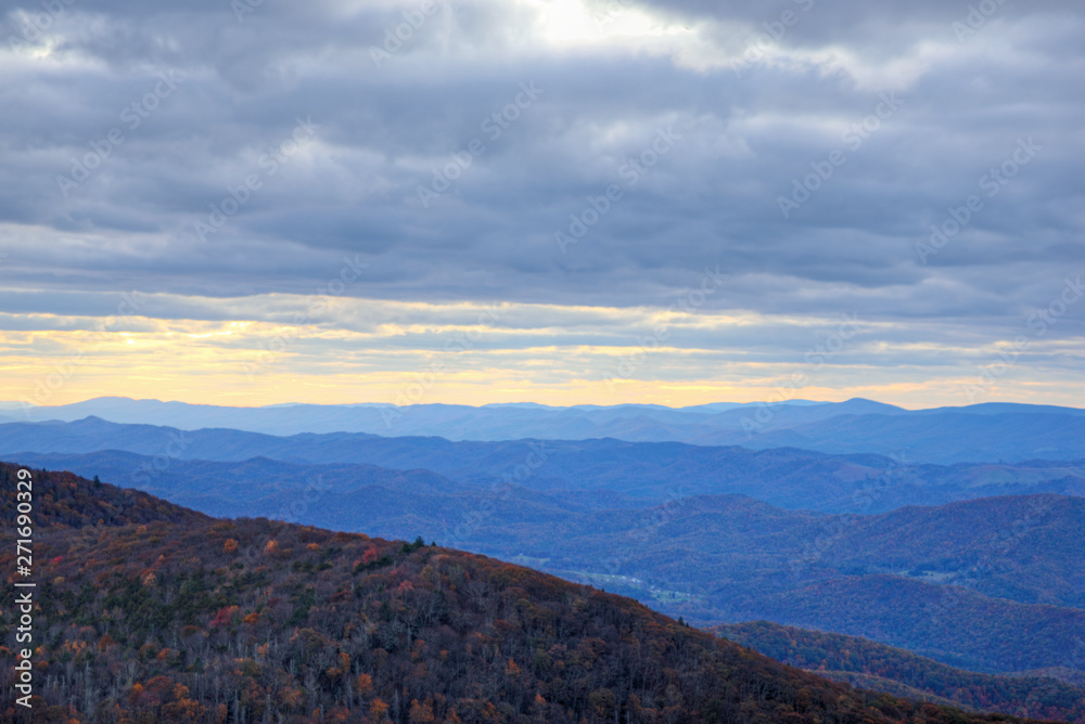 Fototapeta premium Mountain view from Reddish Knob, West Virginia