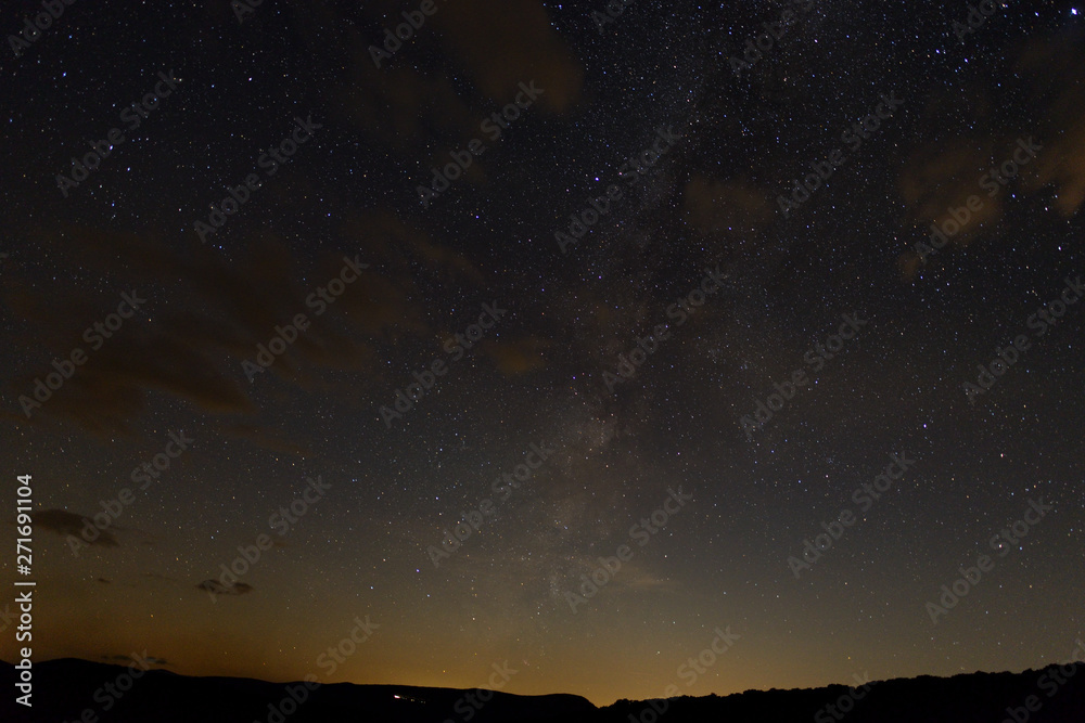 Night sky from Skyline Drive, Shenandoah National park, Virginia