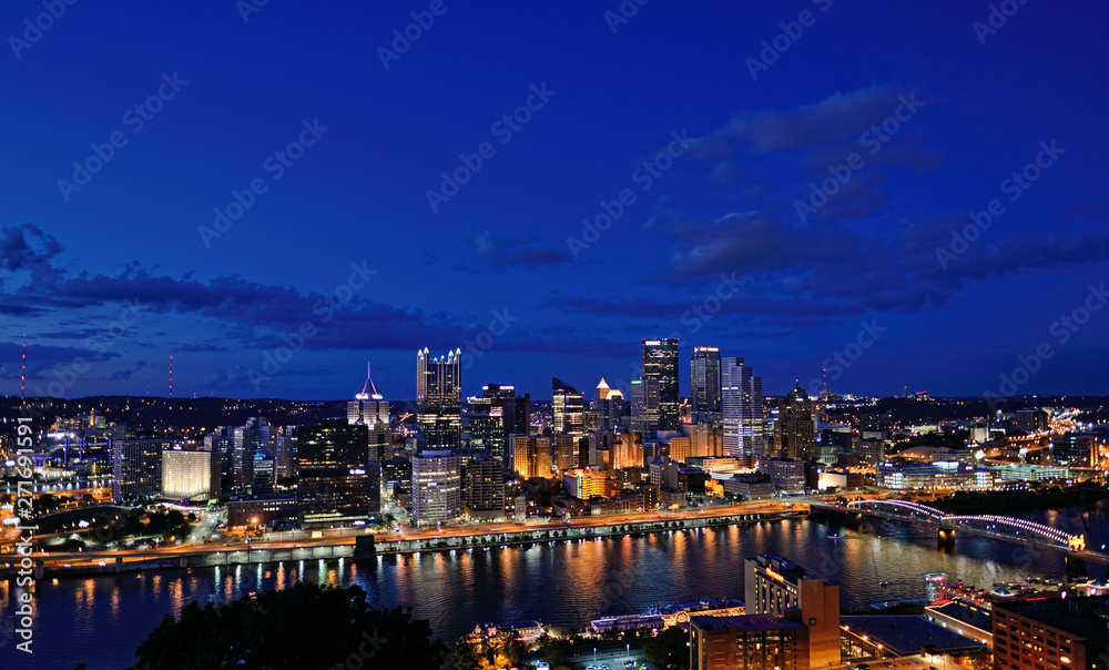 Pittsburgh, Pennsylvania skyline at night Pittsburgh, Pennsylvania skyline at night