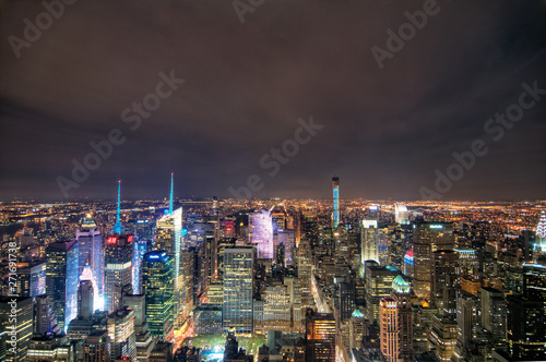 Canvas Print New York City skyline at night