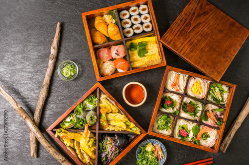 Tableau sur toile 典型的な弁当　japanese Typical lunch box(bento)
