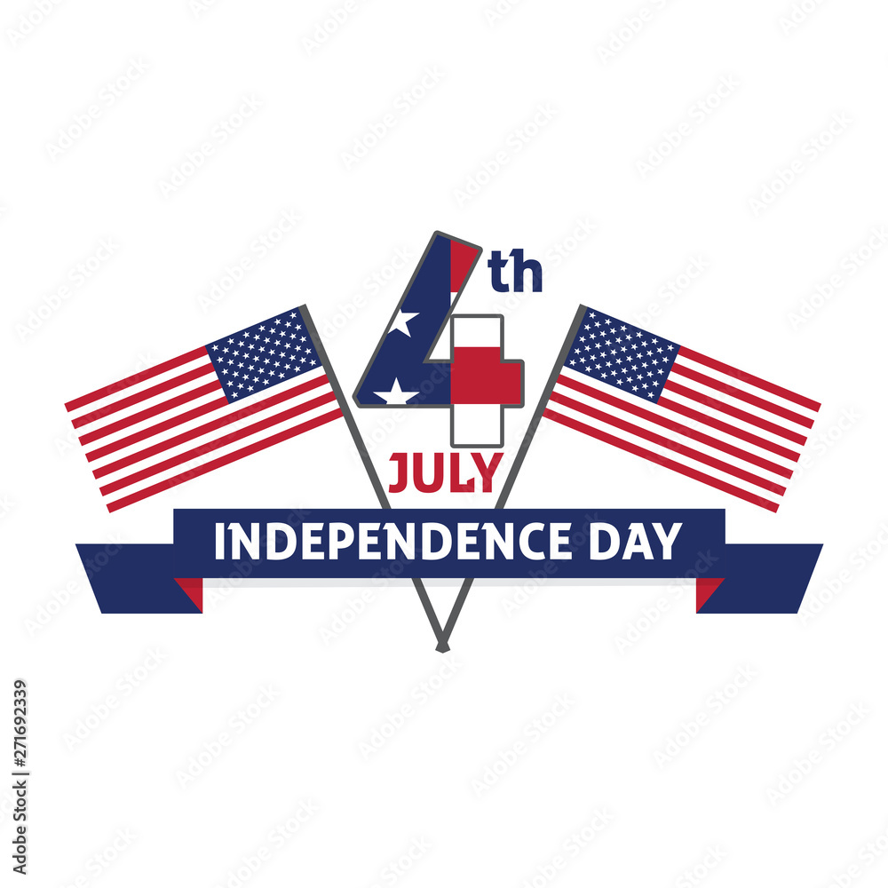 4th of July banner. Independence day - Vector 4th of July banner. Independence day - Vector