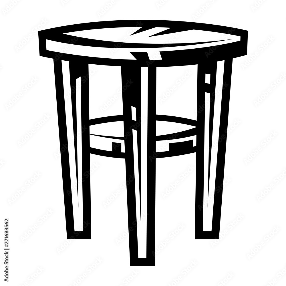 Stool Chair Seating Furniture Illustration Stool Chair Seating Furniture Illustration