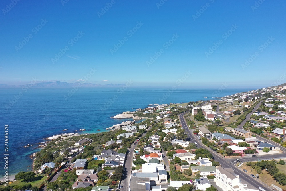 Naklejka premium Simon's Town, South Africa view of ocean