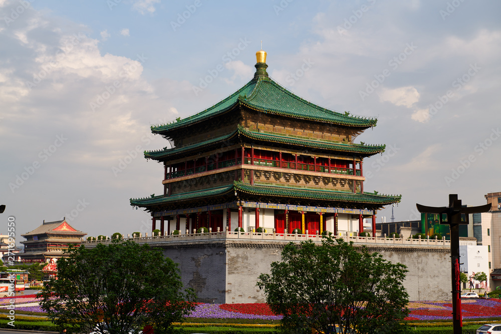 The classic architectures of Xian city of China.