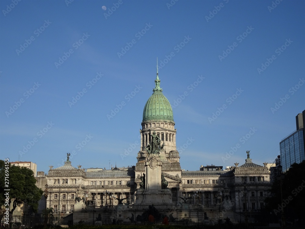The Palace of the Congress of the Argentine Nation is the building where the Congress of the Argentine Nation develops its activities, it is one of the largest congresses in the world and it is locate