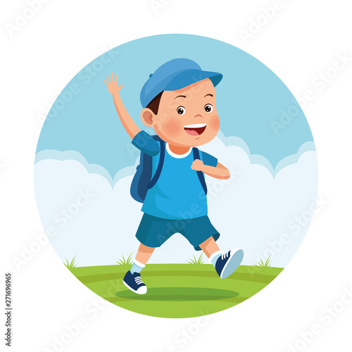 children on school field trip