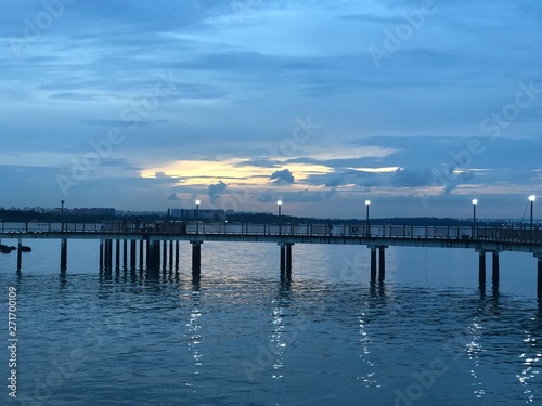 pier at sunset