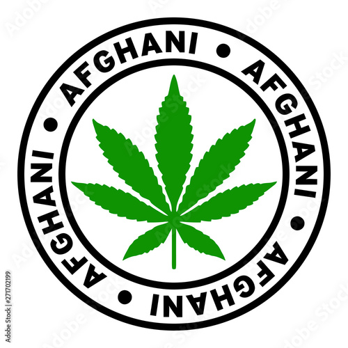 Round Afghani Marijuana Strain Clipart
