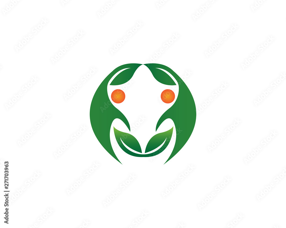 Fototapeta premium Human character logo sign,Health care logo. Nature logo sign. Green life logo sign