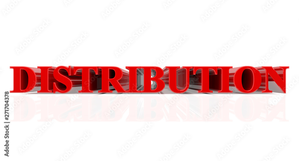 3D DISTRIBUTION word on white background 3d rendering 3D DISTRIBUTION word on white background 3d rendering
