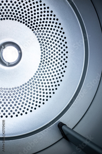 Close up photo of inside dryer machine drum