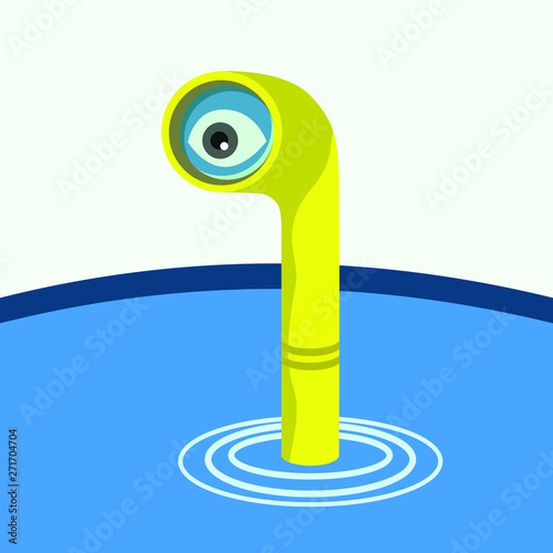 Periscope eye observes spies, gathers information