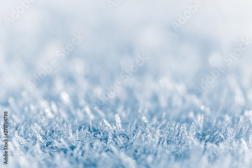 Winter background, frost, ice crystals close up © Joshua
