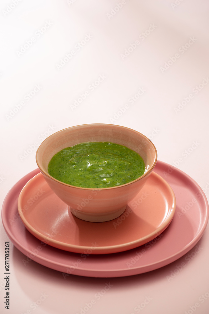Homemade vegetable baby food. Broccoli puree for baby Homemade vegetable baby food. Broccoli puree for baby