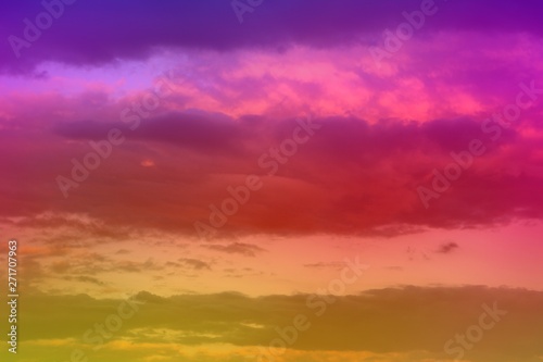 Fototapeta Naklejka Na Ścianę i Meble -  amazing colorful heavy partially cloudy sky for using in design as background.