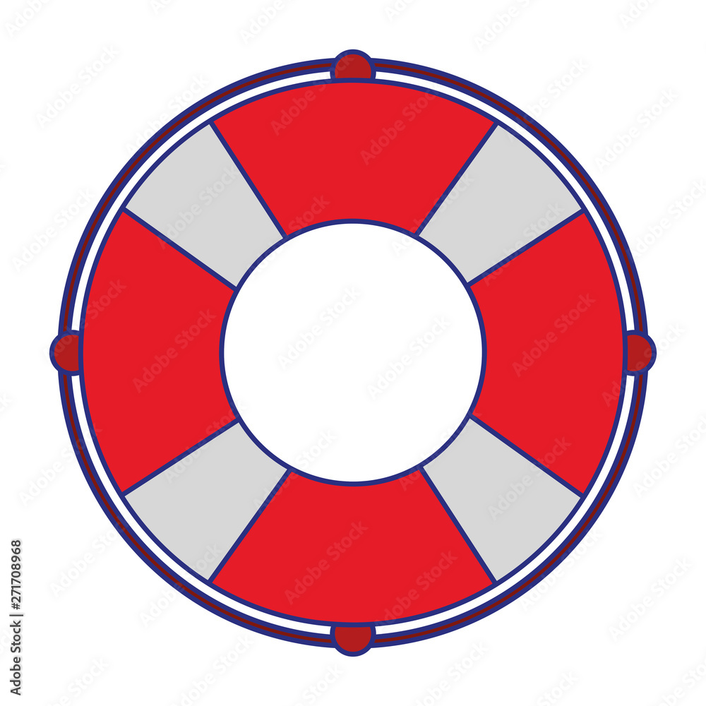 Float lifesaver cartoon isolated symbol Float lifesaver cartoon isolated symbol