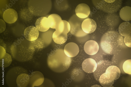 Festive Yellow Defocused Bokeh Background © Alyssa