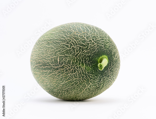 Cantaloupe melon  on white background