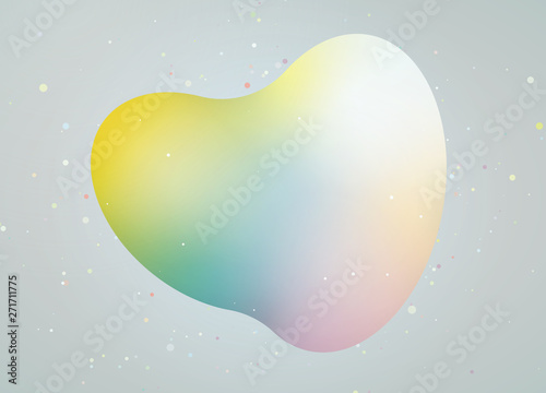 立体的なイラスト　グラデーション　イメージ