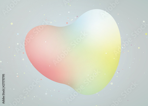 立体的なイラスト　グラデーション　イメージ