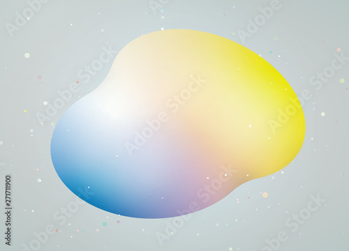 立体的なイラスト　グラデーション　イメージ
