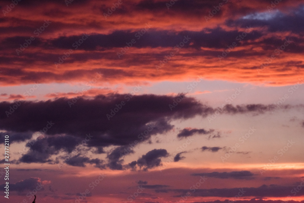 Beautiful clouds at sunset