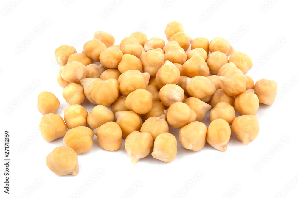 chickpeas isolated on white background. healthy food chickpeas isolated on white background. healthy food
