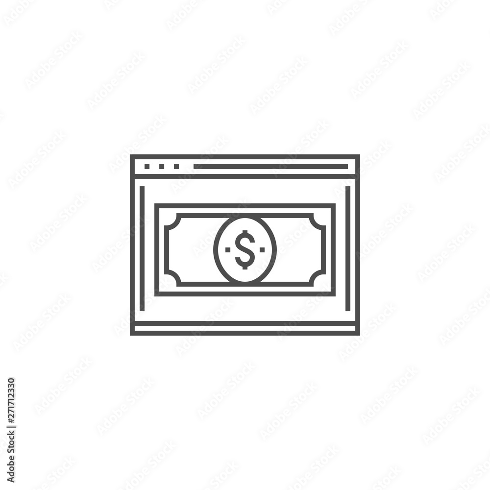 Landing Page Line Icon Landing Page Line Icon