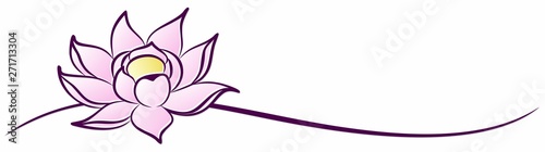 A symbol of the stylized lotus.