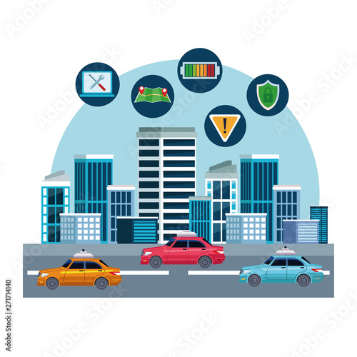 taxi car service location concept